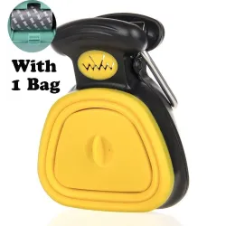 Portable pooper scooper - cleaner - foldable - for pets - set with bags