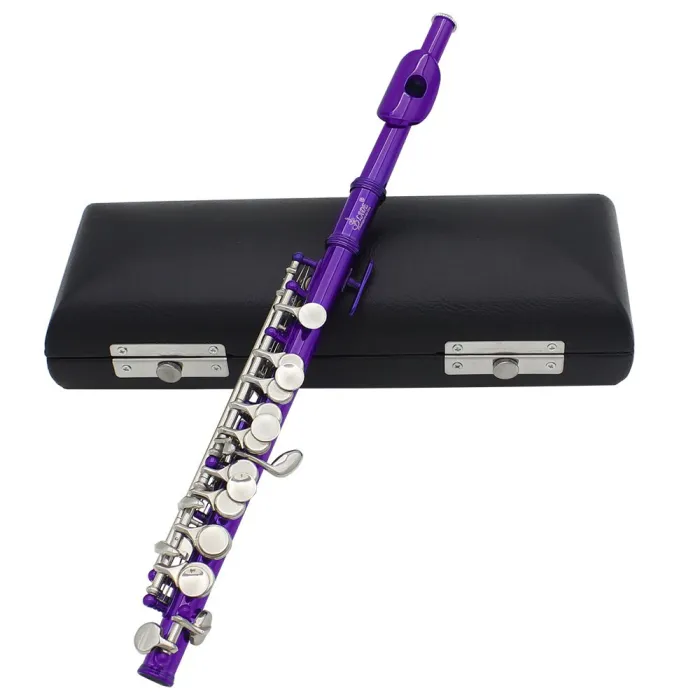Flauto professionale - piccolo - chiave C - cupro nichel - con custodia
