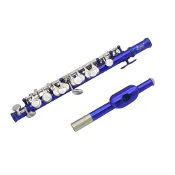 Flauto professionale - piccolo - chiave C - cupro nichel - con custodia