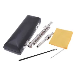 Professionelle Flöte - Piccolo - C-Klappe - Cupro Nickel - mit Tasche