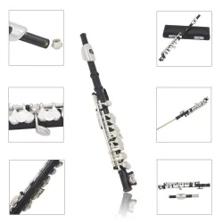 Professional flute - piccolo - C key - cupro nickel - with bag