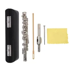 Flauto professionale - piccolo - chiave C - cupro nichel - con custodia