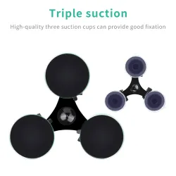 Przyssawka do szyb samochodowych - statyw 1/4" - adapter - mocowanie do GoPro / SJCAM Xiaomi Yi 4KUchwyty