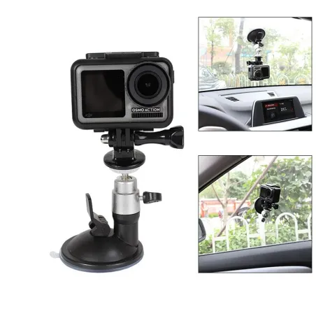 Ventouse de fenêtre de voiture - support avec rotule - support de caméra - pour DJI Osmo / GoPro Hero / Sony Yi 4K Sjcam