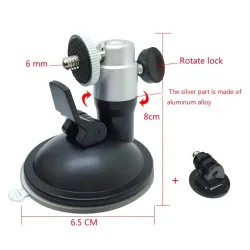 Ventouse de fenêtre de voiture - support avec rotule - support de caméra - pour DJI Osmo / GoPro Hero / Sony Yi 4K Sjcam