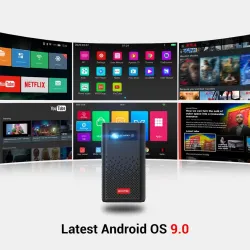 BYINTEK P20 M - Pico Smart - mini projektor przenośny - telewizor bez ekranu - Android - Wifi - LED - DLP - 4K - 1080PProjektory