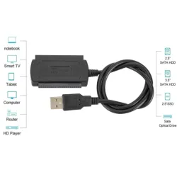 3 en 1 USB 2.0 vers IDE / SATA - Disque dur 2,5" 3,5" - Convertisseur HDD - Adaptateur - Câble