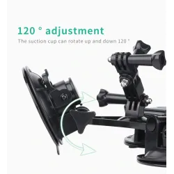 Autoruit zuignap - 1/4" statief - adapter - montage voor GoPro / SJCAM Xiaomi Yi 4KBevestigingen
