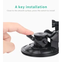 Autoruit zuignap - 1/4" statief - adapter - montage voor GoPro / SJCAM Xiaomi Yi 4KBevestigingen