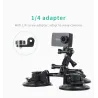Ventosa finestrino auto - treppiede 1/4" - adattatore - supporto per GoPro / SJCAM Xiaomi Yi 4K