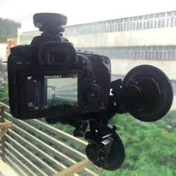 Ventosa finestrino auto - treppiede 1/4" - adattatore - supporto per GoPro / SJCAM Xiaomi Yi 4K