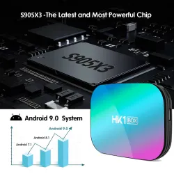 HK1 S905X3 4GB RAM 32GB ROM - 5G WIFI - Bluetooth - Android - 4K - 8K - Google Assistant - TV BoxAndroid box