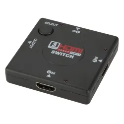 HDMI switch - splitter - 3 input 1 output - mini 3 port - til HDTV 1080P