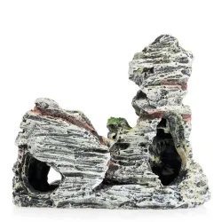 Moss trehytte - med hule - harpiks akvarium dekorasjon