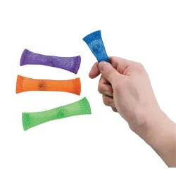 Squeeze fidget toy - anti-stress - nätrör med marmorboll