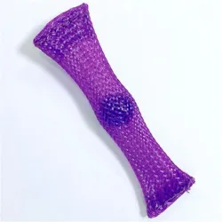Squeeze fidget toy - anti-stress - nätrör med marmorboll