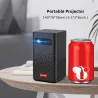 BYINTEK P20 M - Pico Smart - mini projektor przenośny - telewizor bez ekranu - Android - Wifi - LED - DLP - 4K - 1080PProjektory