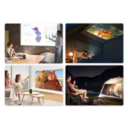 BYINTEK P20 M - Pico Smart - mini bärbar projektor - skärmlös TV - Android - Wifi - LED - DLP - 4K - 1080P