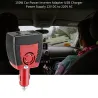 Bil cigarettænder power inverter - adapter - med USB-opladningsport - 150W - 12V DC til 220V AC