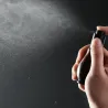 Sprayflaska i glas - mörkbrun - solskydd - kosmetika / parfymprovbehållare