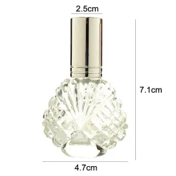 Crystal glass bottle - with an atomizer - for perfume - reusable - 15mlPerfumes