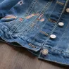 Jeansjack voor kinderen - met bloemenborduurselKleding