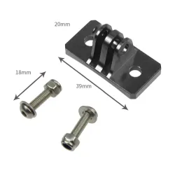 Support de casque en aluminium - pour caméras GoPro Hero