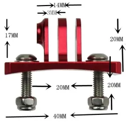 SoportesSoporte de casco de aluminio - para cámaras GoPro Hero