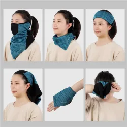 Foulard multifonction - Demi-masque cycliste - Cagoule - Sports d'hiver - Unisexe