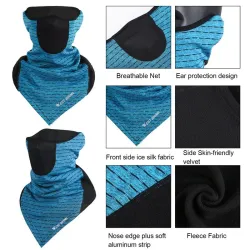 Foulard multifonction - Demi-masque cycliste - Cagoule - Sports d'hiver - Unisexe
