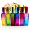 Colorful square glass bottle - with atomizer - refillable - for perfume - 15mlPerfumes