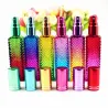 Colorful square glass bottle - with atomizer - refillable - for perfume - 15mlPerfumes