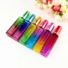 Colorful square glass bottle - with atomizer - refillable - for perfume - 15mlPerfumes