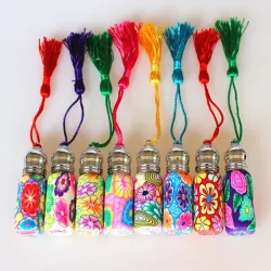 PerfumeFrasco de vidrio vacío - con roll on - envase de perfume - recargable - 5 piezas