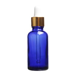 Empty glass bottle - perfume container - with dropper