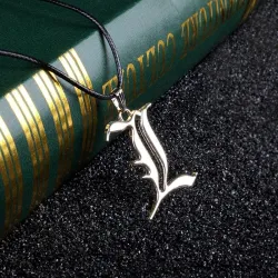 CollarDeath note - colgante letra L - con collar de cuerda