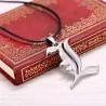 Notatnik śmierci - zawieszka z literą L - z naszyjnikiem ze sznurkaNaszyjniki