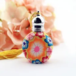 Colorful empty glass bottles - with roll on - refillable - perfume container - 10 pieces - 10mlPerfumes