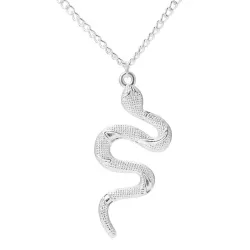 Elegante collana con pendente serpente
