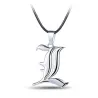 Death note - letter L pendant - with rope necklaceNecklaces