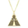 Egyptische piramide / kruis hanger - met kettingHalskettingen
