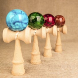 Brinquedos de madeira Kendama - bola de malabarismo colorida - alívio do estresse / brinquedo educativo - para adultos / criança