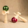 Træ Kendama legetøj - farverig jongleringsbold - afstressende / pædagogisk legetøj - til voksne / børn - 18 cm