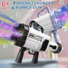 Elektrisk bubbelpistol / maskin - med kylfläkt / lampor - 64-hål