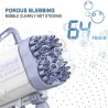 Pistolet à bulles électrique / machine - avec ventilateur de refroidissement / lumières - 64 trous