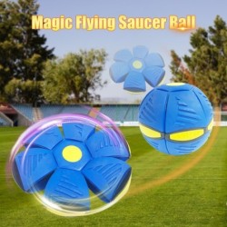 Forma di fiore piatto - palla a disco - UFO volante - con LED - giocattolo da lancio