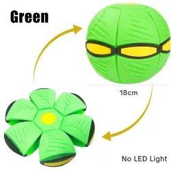 Forma de flor plana - bola de disco - OVNI voador - com LED - brinquedo de arremesso