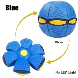 Platt blomform - skivboll - flygande UFO - med LED - kastleksak
