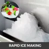 Elektrisk ismaskin - snöflingor - iskross - rostfritt stål - 270W