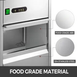Machine à glace électrique - flocon de neige - broyeur à glace - acier inoxydable - 270W